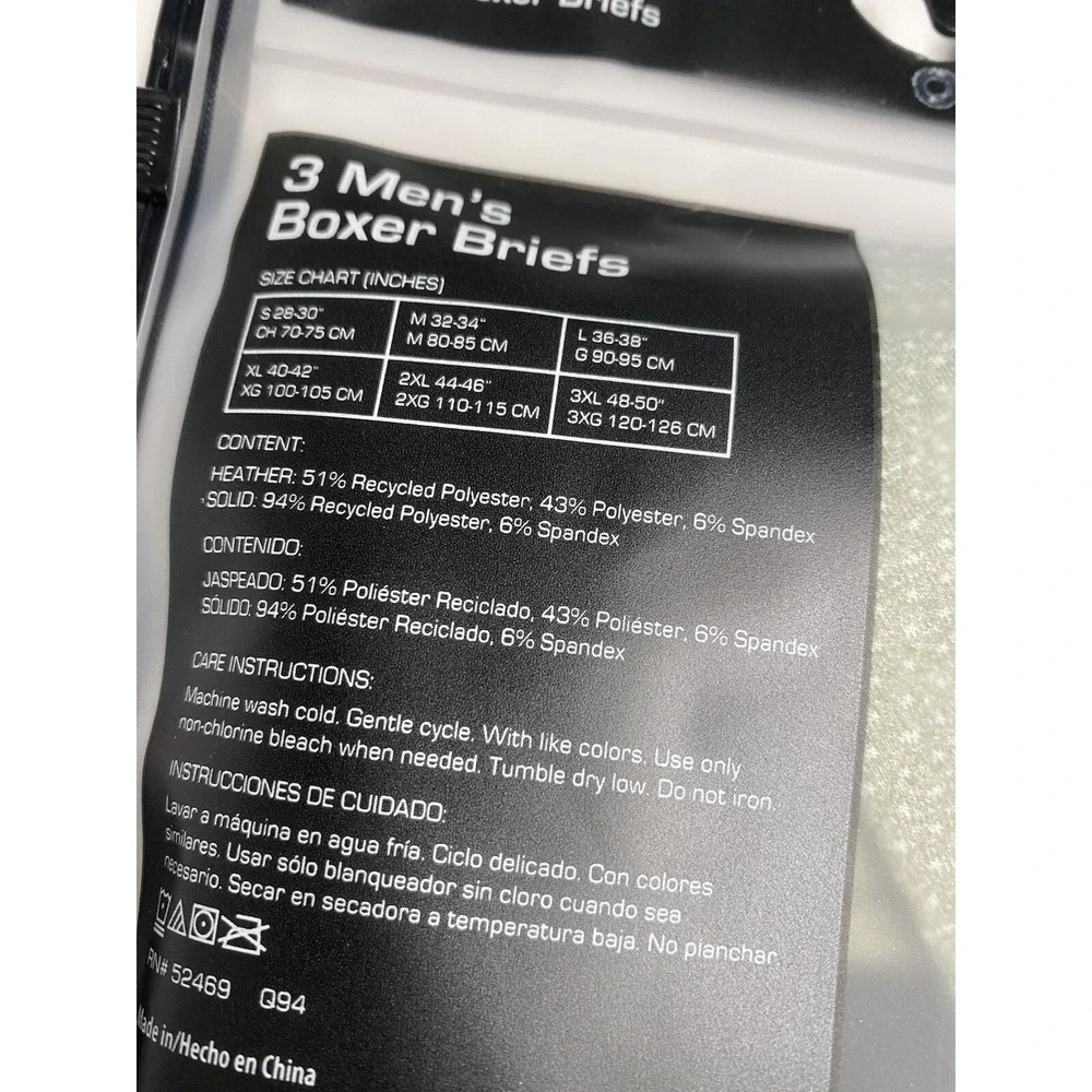 athletic works mens 3 pairs boxer briefs performance mesh size‎ small 28 30